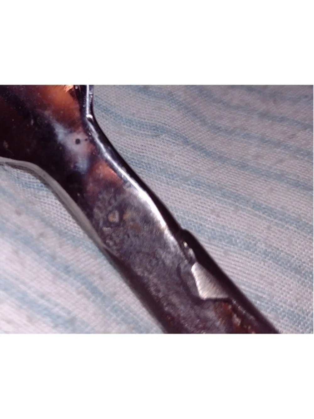 Blackened Fiddlehead Style Serving Spoon 12